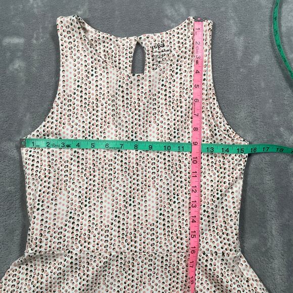 Pact Dress Medium Pink Polka Dot Fit Flare Pockets Organic Cotton Soft Casual - Picture 6 of 8